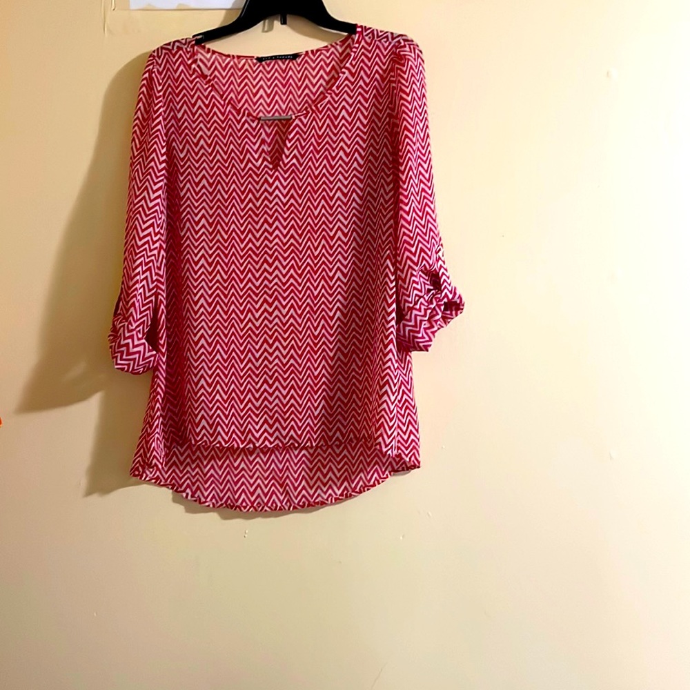 Zac & Rachel Gorgeous Cut Out Chiffon Top